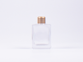 Klarglasflasche Miro 50 ml - Tropfmontur Gold